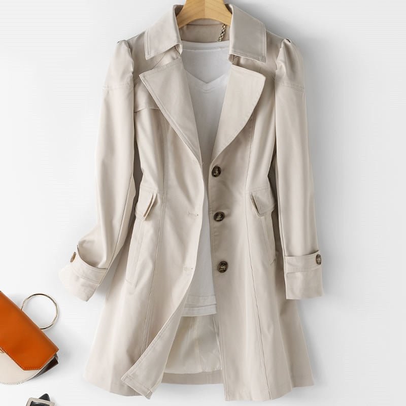 CAMILLE - ELEGANT BELTED TRENCH COAT 1