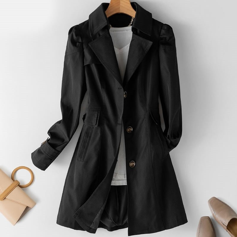 CAMILLE - ELEGANT BELTED TRENCH COAT 2