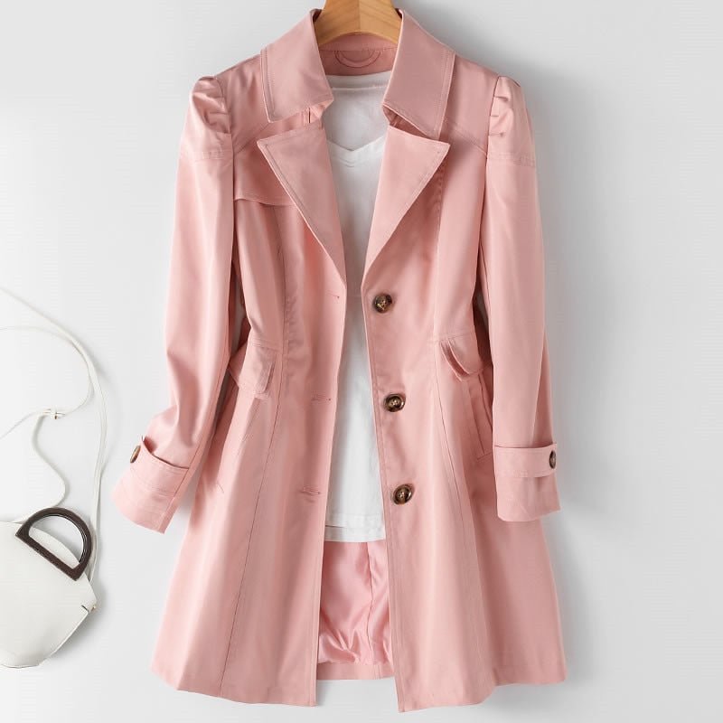 CAMILLE - ELEGANT BELTED TRENCH COAT 4