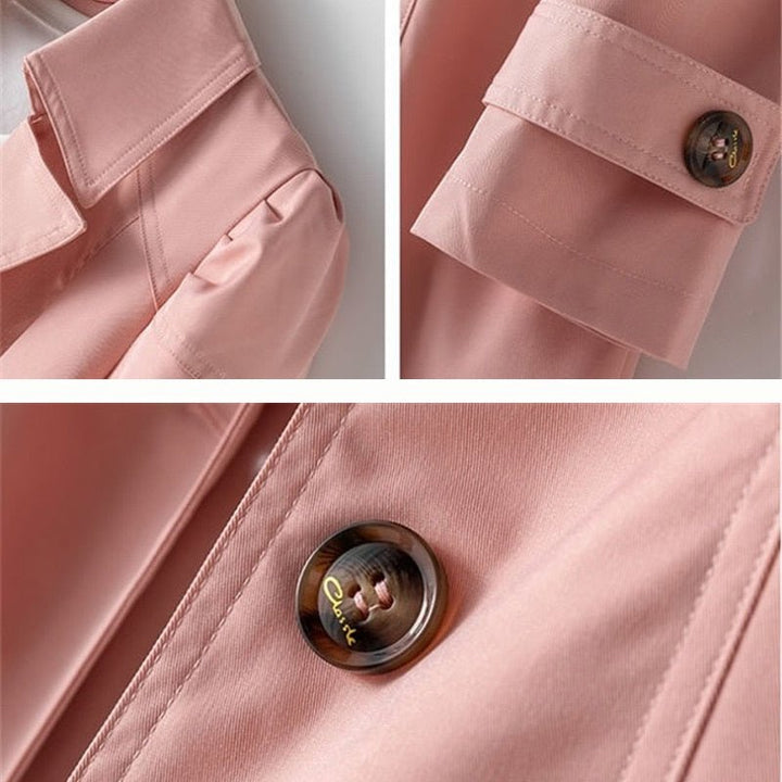 CAMILLE - ELEGANT BELTED TRENCH COAT 5