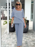 Corinna | Women's Flutter Sleeve Pants Set