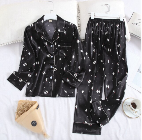 CELESTE | WOMEN'S PAJAMA SET PRINTED LONG SLEEVE 2