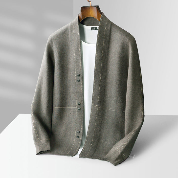 CLEMENT | MEN'S CARDIGAN SWEATER KNIT JACKET BUTTON UP 1