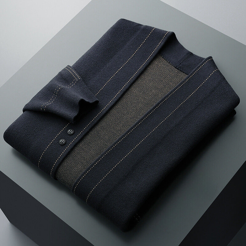 CLEMENT | MEN'S CARDIGAN SWEATER KNIT JACKET BUTTON UP 4