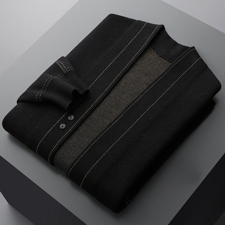 CLEMENT | MEN'S CARDIGAN SWEATER KNIT JACKET BUTTON UP 6