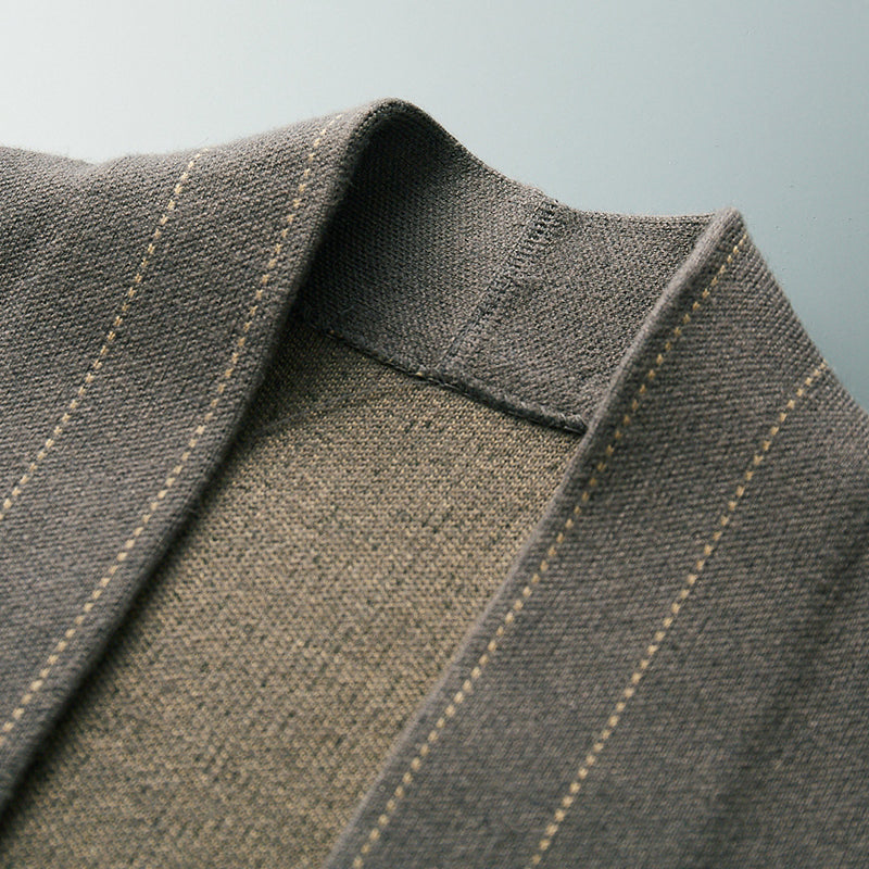 CLEMENT | MEN'S CARDIGAN SWEATER KNIT JACKET BUTTON UP 8