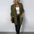 Clementine | Women's Waffle Knit Open Cardigan