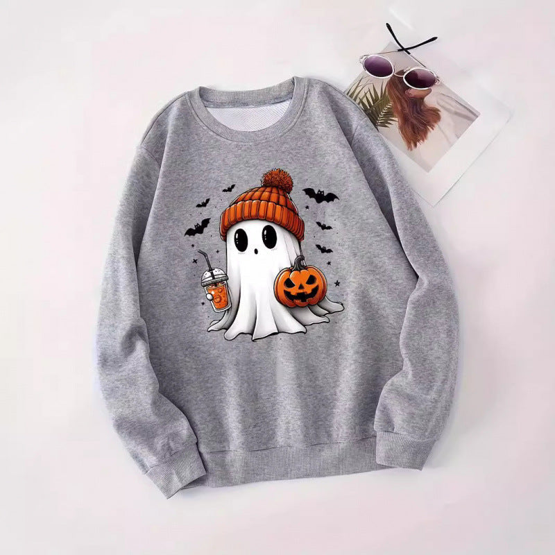 CLOTILDE | WOMEN'S HALLOWEEN SWEATSHIRT GRAPHIC PRINTED OVERSIZED FALL 3