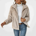 Coralie | Women's Ribbed Sherpa Fleece Jacket