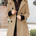 Corentine | Women's Hooded Wool-Blend Pea Coat