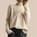 Lily | Women's Chunky Cotton Turtleneck Sweater