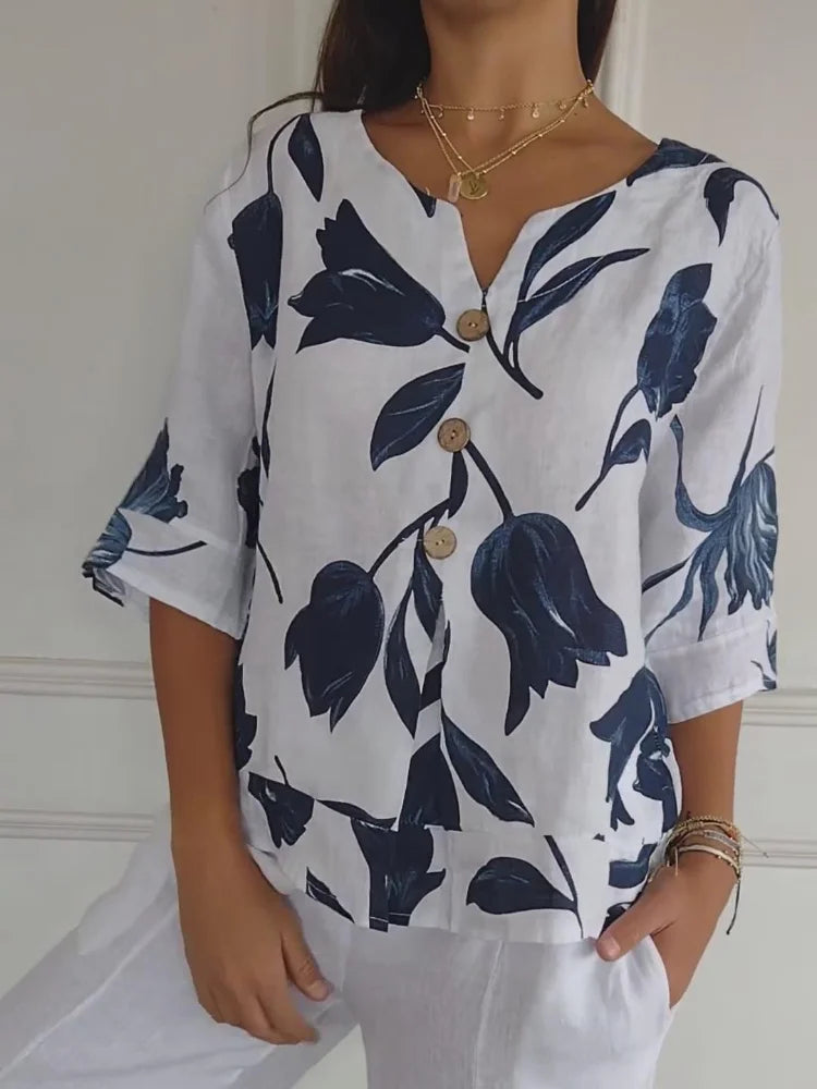 ZARIYA – PRINTED SPRING TUNIC FOR WOMEN