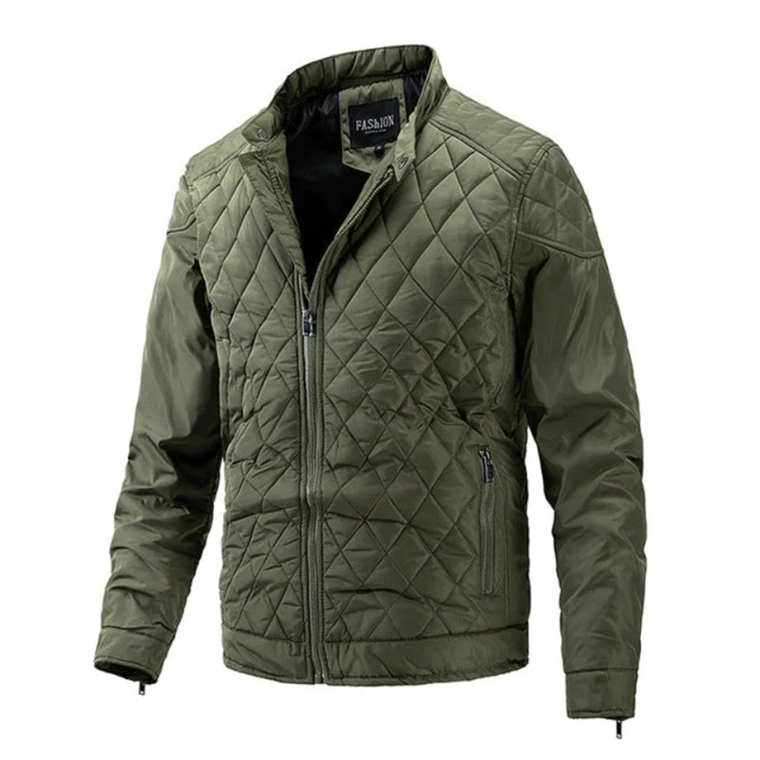 Men's Quilted Puffer Jacket – Green
