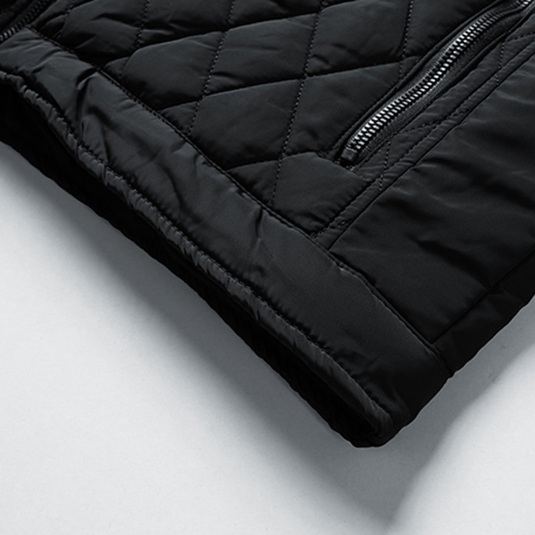 Men's Quilted Puffer Jacket – Detail View