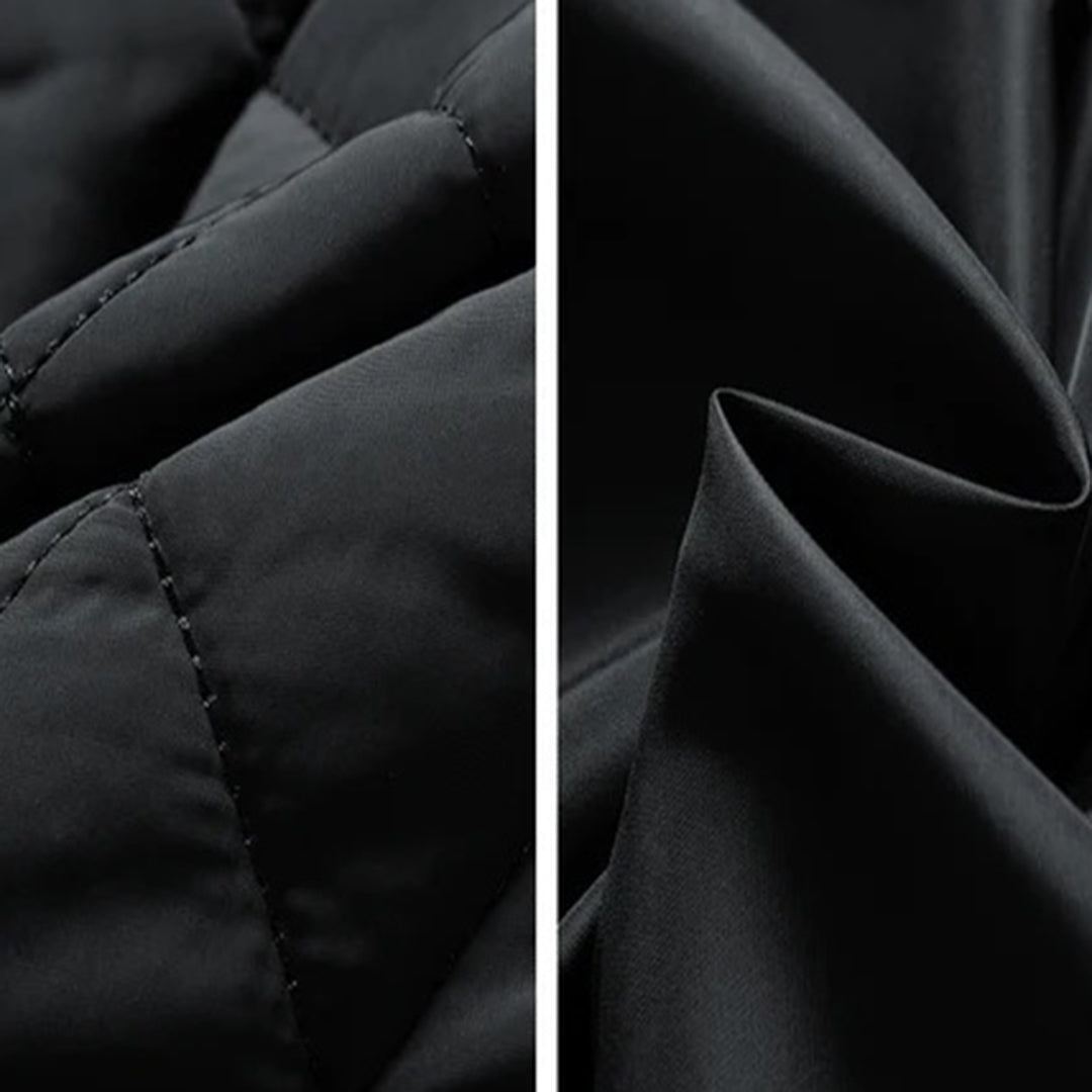 Men's Quilted Puffer Jacket – Detail View