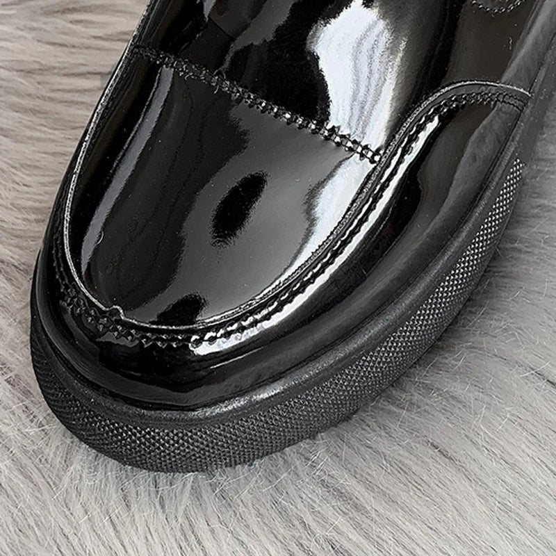Women's Fur Lined Sneaker Snow Boots – Detail View