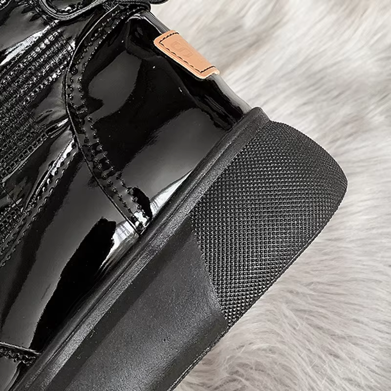 Women's Fur Lined Sneaker Snow Boots – Detail View