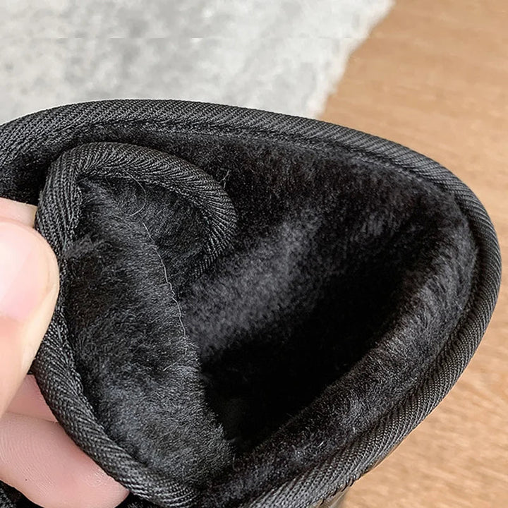 Women's Fur Lined Sneaker Snow Boots – Detail View