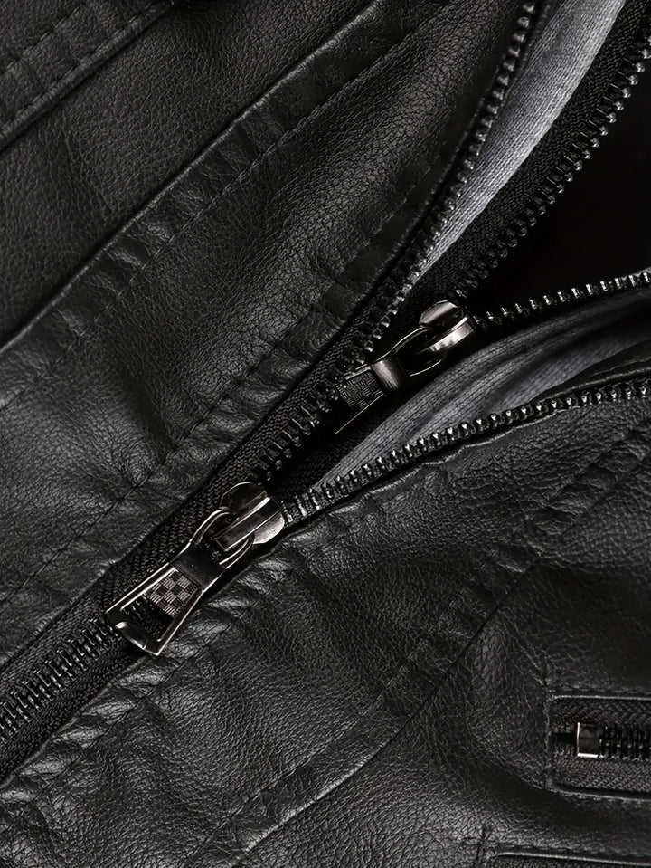 DASHIELL - HOODED MOTO MEN'S LEATHER JACKET 10