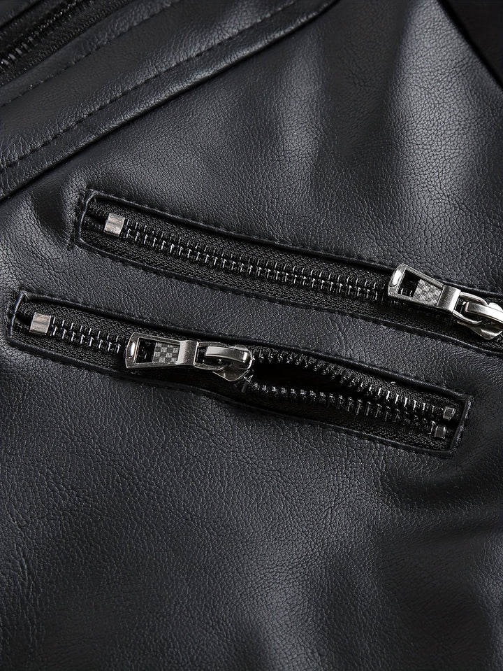 DASHIELL - HOODED MOTO MEN'S LEATHER JACKET 12