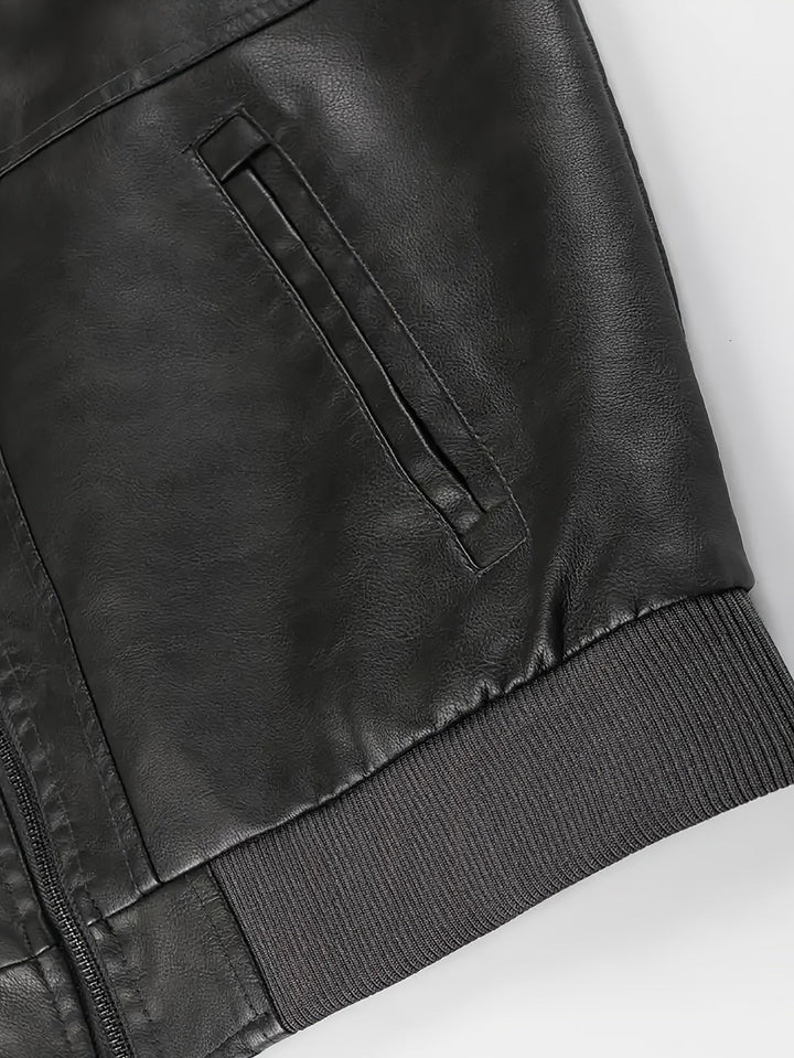 DASHIELL - HOODED MOTO MEN'S LEATHER JACKET 9