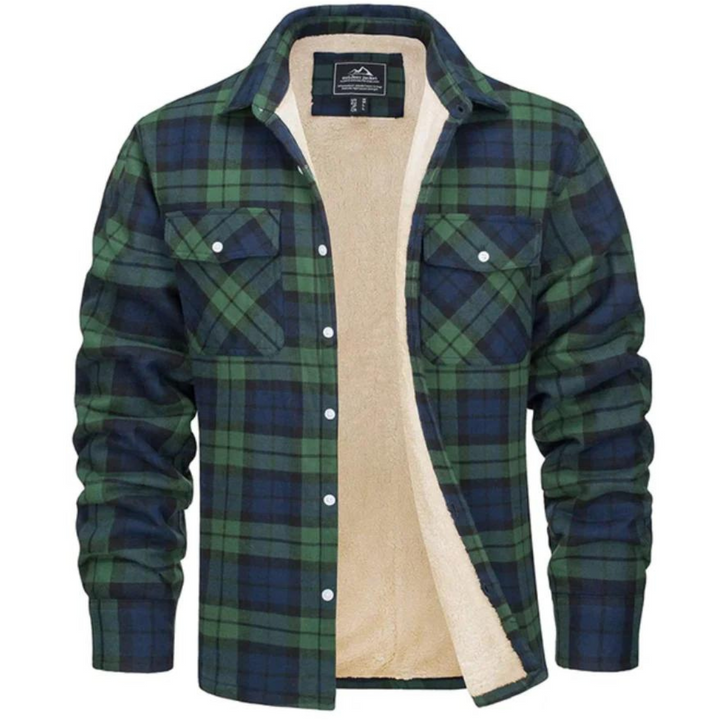 DAWSON | MEN'S SHERPA LINED JACKET PLAID FLANNEL 2