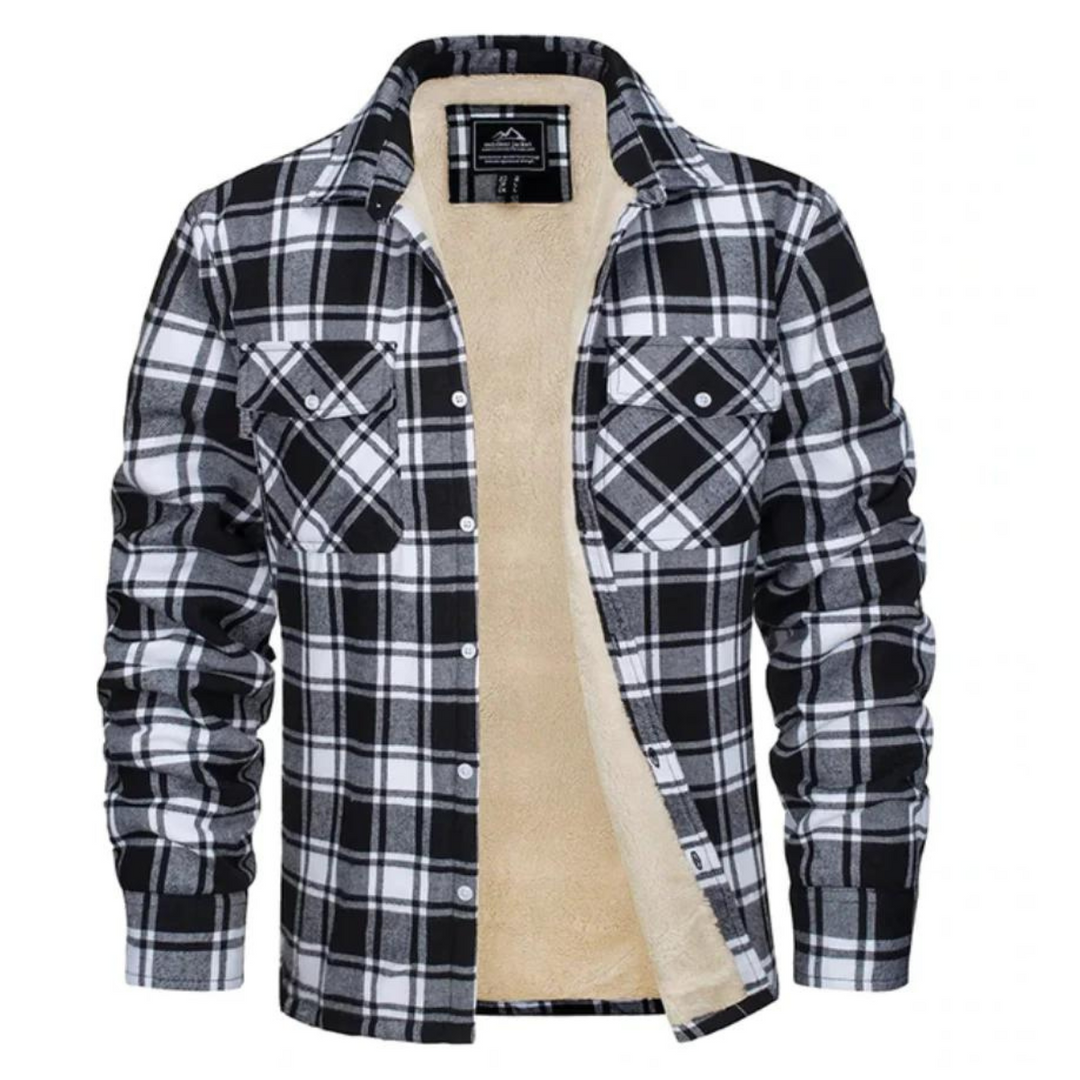 DAWSON | MEN'S SHERPA LINED JACKET PLAID FLANNEL 4