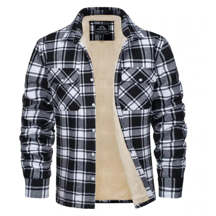 DAWSON | MEN'S SHERPA LINED JACKET PLAID FLANNEL 4