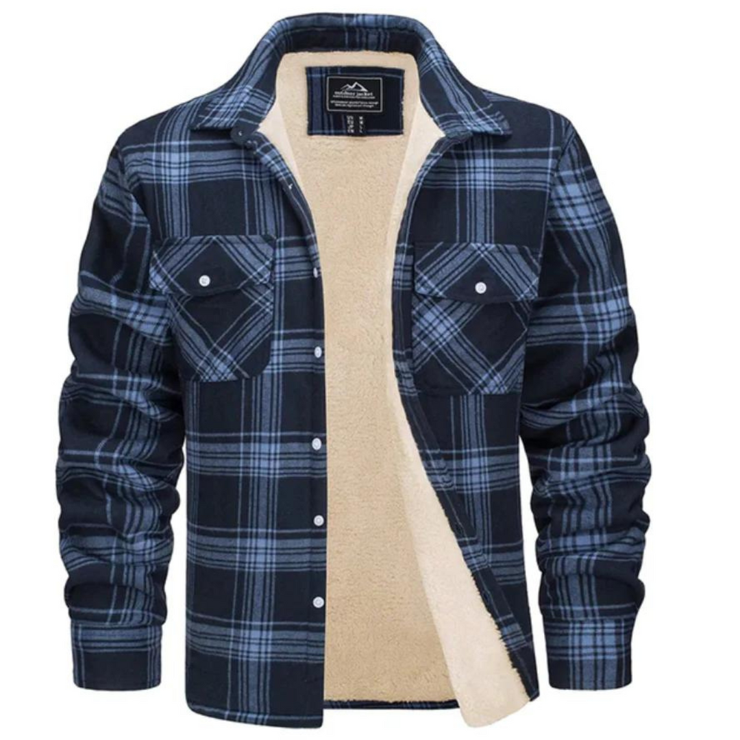 DAWSON | MEN'S SHERPA LINED JACKET PLAID FLANNEL 6