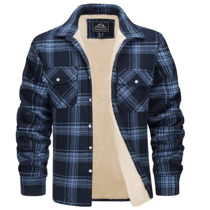 DAWSON | MEN'S SHERPA LINED JACKET PLAID FLANNEL 6