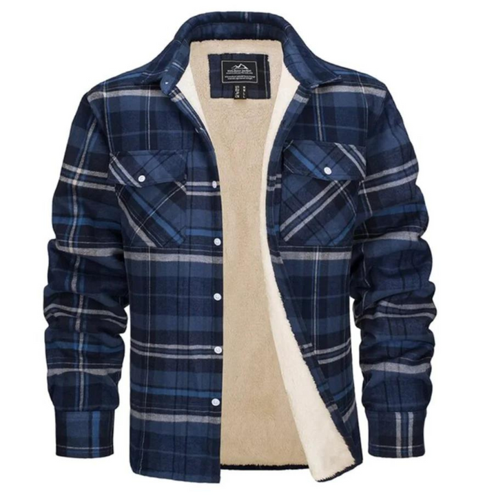 DAWSON | MEN'S SHERPA LINED JACKET PLAID FLANNEL 7
