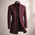 Desmond | Men's Stand Collar Wool Coat