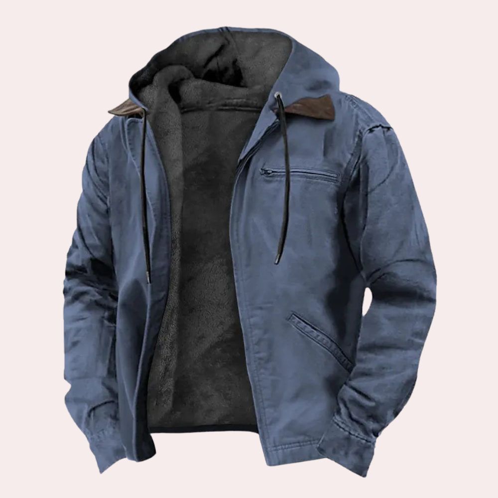 DIEUDONNE | MEN'S HOODED JACKET SHERPA LINED WORK WINTER 1