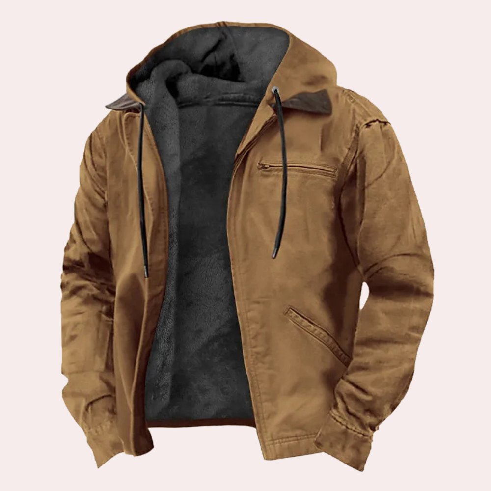 DIEUDONNE | MEN'S HOODED JACKET SHERPA LINED WORK WINTER 2