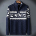 Douglas | Men's Fair Isle Quarter Zip Sweater