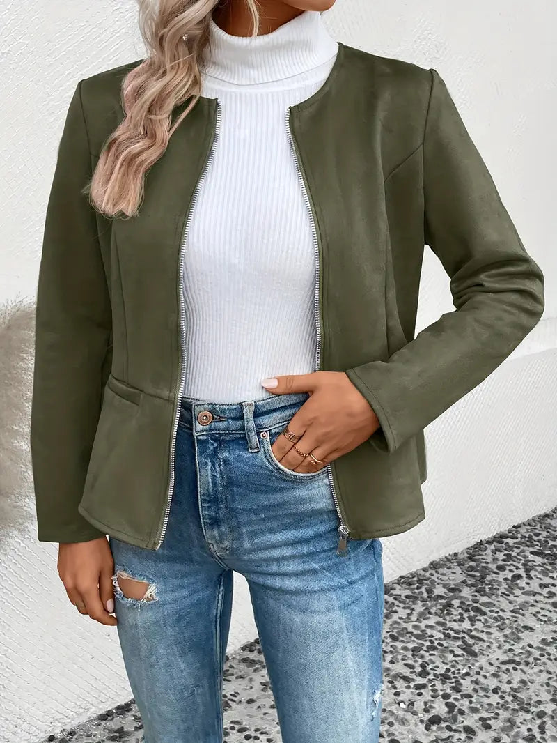 Thalia – Roksana Jacket With Zipper