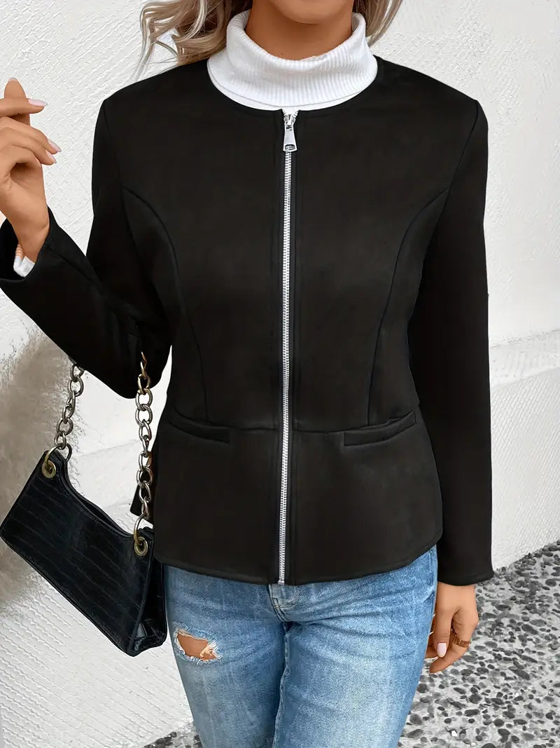 Thalia – Roksana Jacket With Zipper