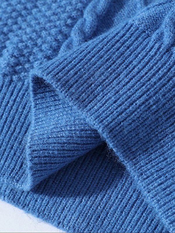 EDMUND | MEN'S CABLE KNIT SWEATER CREW NECK 6