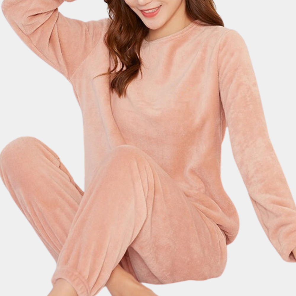 ELINA | WOMEN'S FLEECE PAJAMAS SET WARM WINTER 4