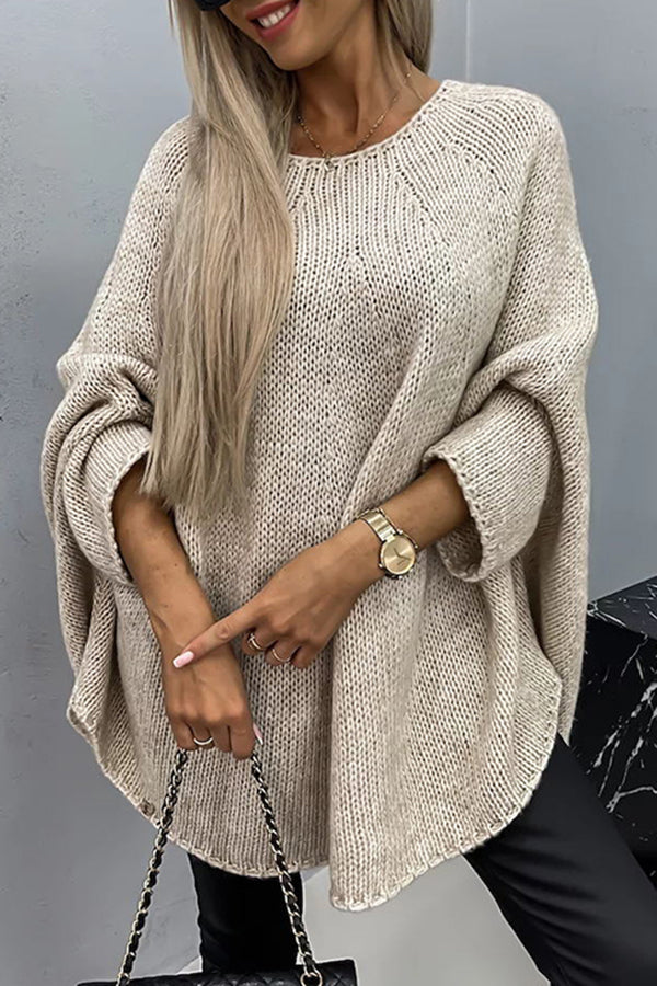 ELISE - OVERSIZED CREW NECK SWEATER 1