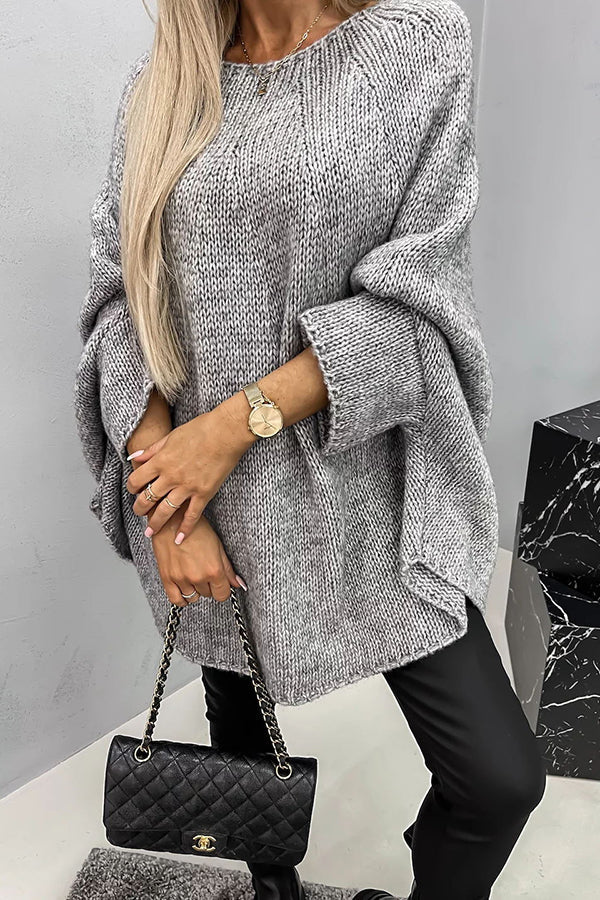 ELISE - OVERSIZED CREW NECK SWEATER 2