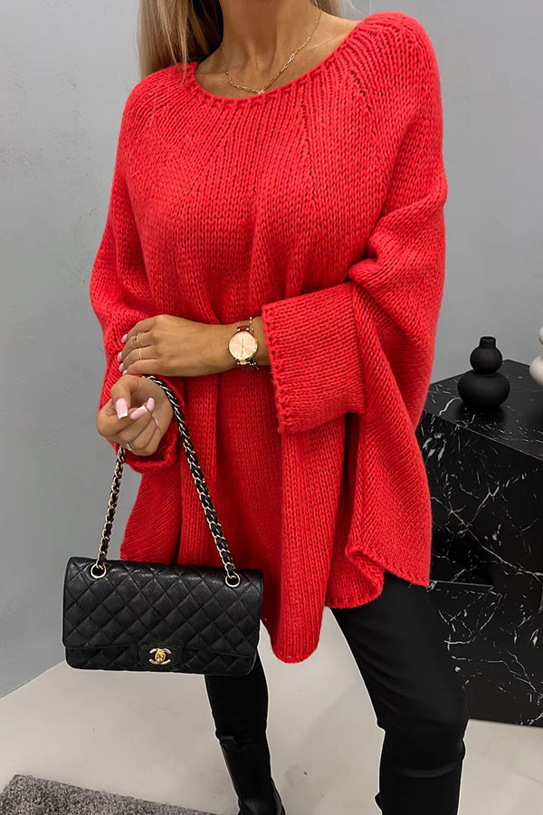 ELISE - OVERSIZED CREW NECK SWEATER 5
