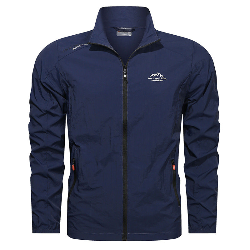 EMERIC | MEN'S LIGHTWEIGHT ZIP UP JACKET QUICK DRY STAND COLLAR 1