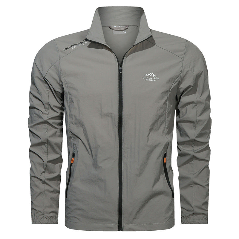 EMERIC | MEN'S LIGHTWEIGHT ZIP UP JACKET QUICK DRY STAND COLLAR 2