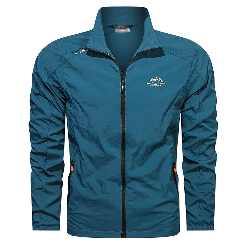 EMERIC | MEN'S LIGHTWEIGHT ZIP UP JACKET QUICK DRY STAND COLLAR 3
