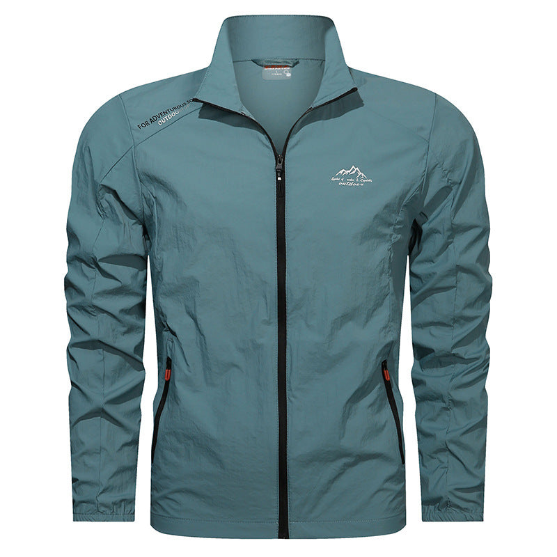 EMERIC | MEN'S LIGHTWEIGHT ZIP UP JACKET QUICK DRY STAND COLLAR 5