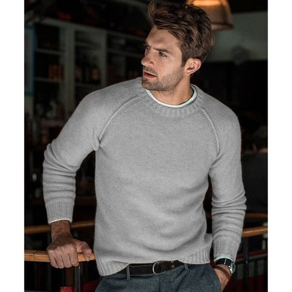 EMMANUEL | MEN'S PULLOVER SWEATER CREW NECK KNIT 1