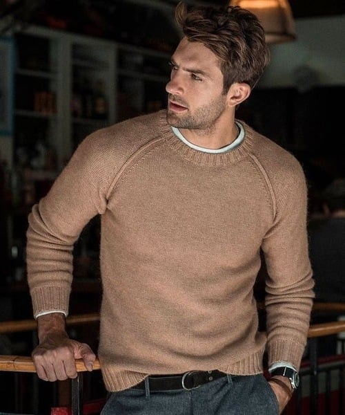 EMMANUEL | MEN'S PULLOVER SWEATER CREW NECK KNIT 4
