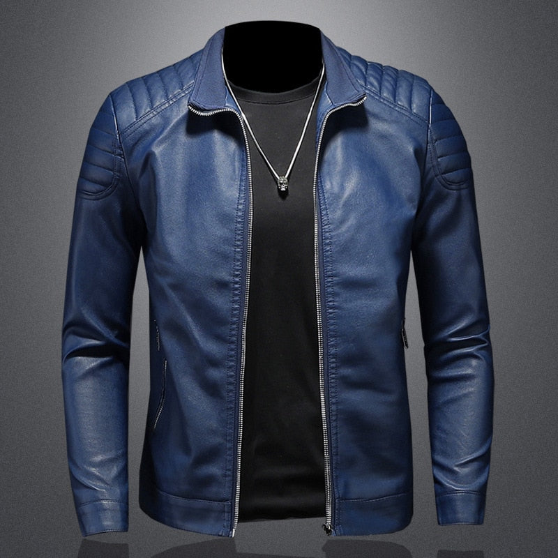 EMORY - CLASSIC BIKER MEN'S LEATHER JACKET 1