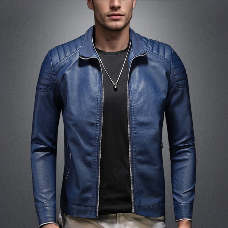 EMORY - CLASSIC BIKER MEN'S LEATHER JACKET 3